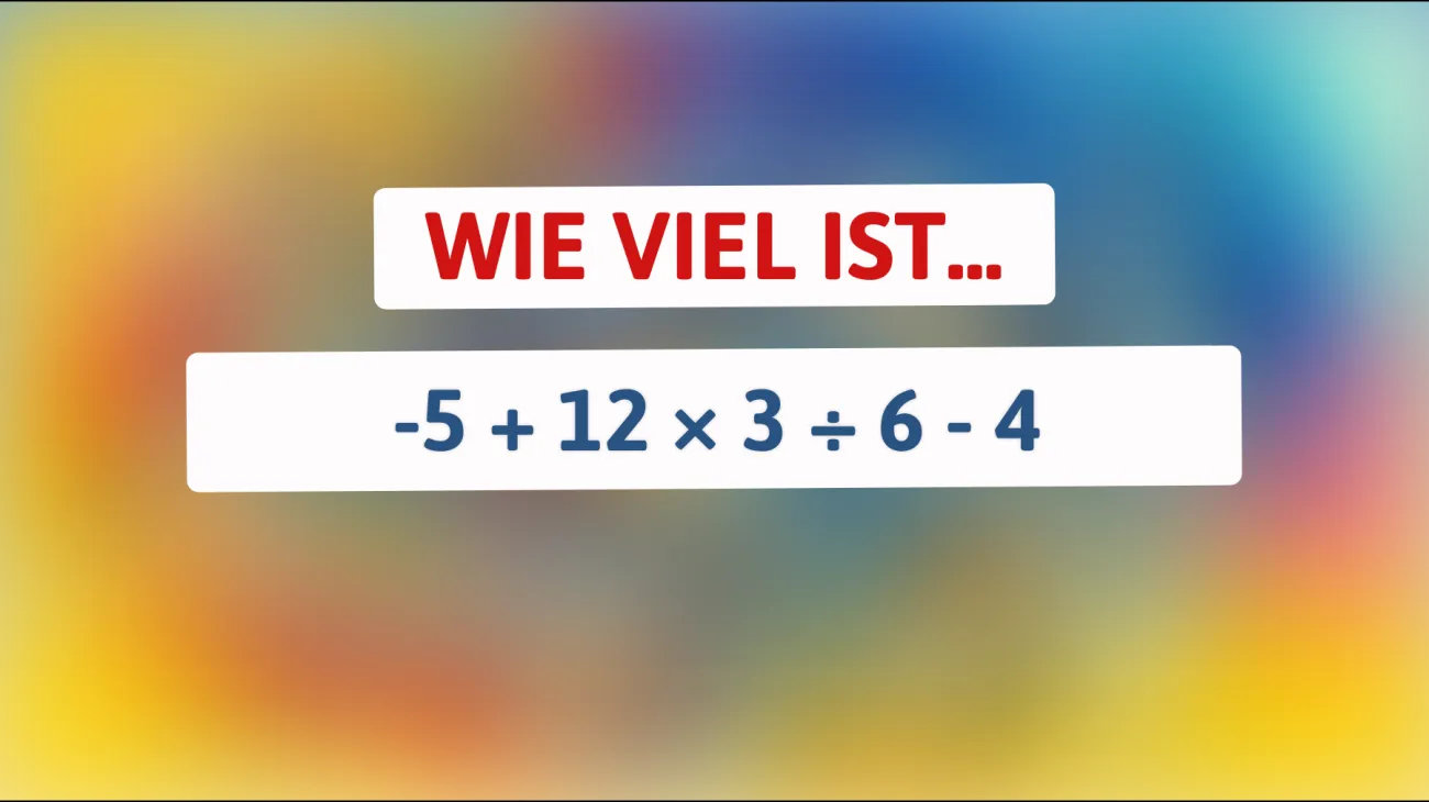\"Nur 1% der Menschen kann dieses mathematische Rätsel lösen: Schaffst du es?\""