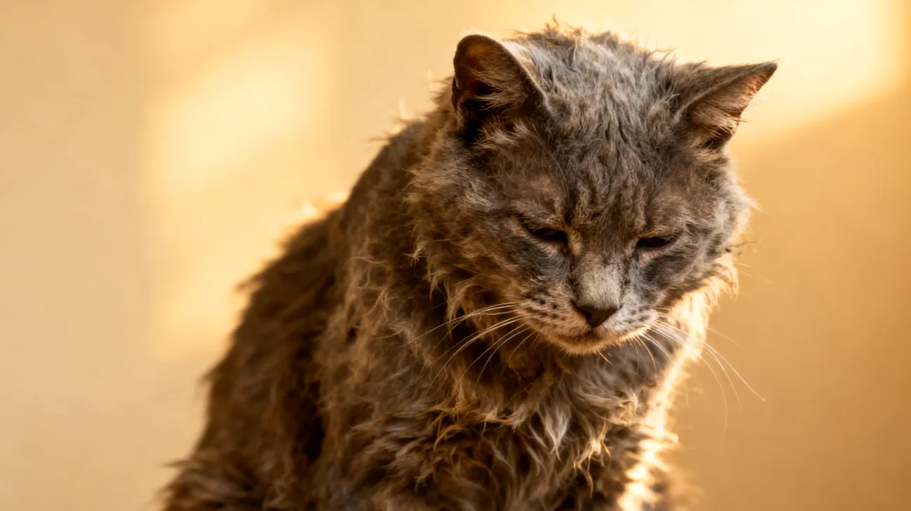 Ältere Katzen leiden häufig unter nachlassender Körperhygiene, da sie aufgrund von Arthritis oder anderen altersbedingten Beschwerden Schwierigkeiten beim Putzen haben und weniger flexibel sind, um alle Körperstellen zu erreichen"