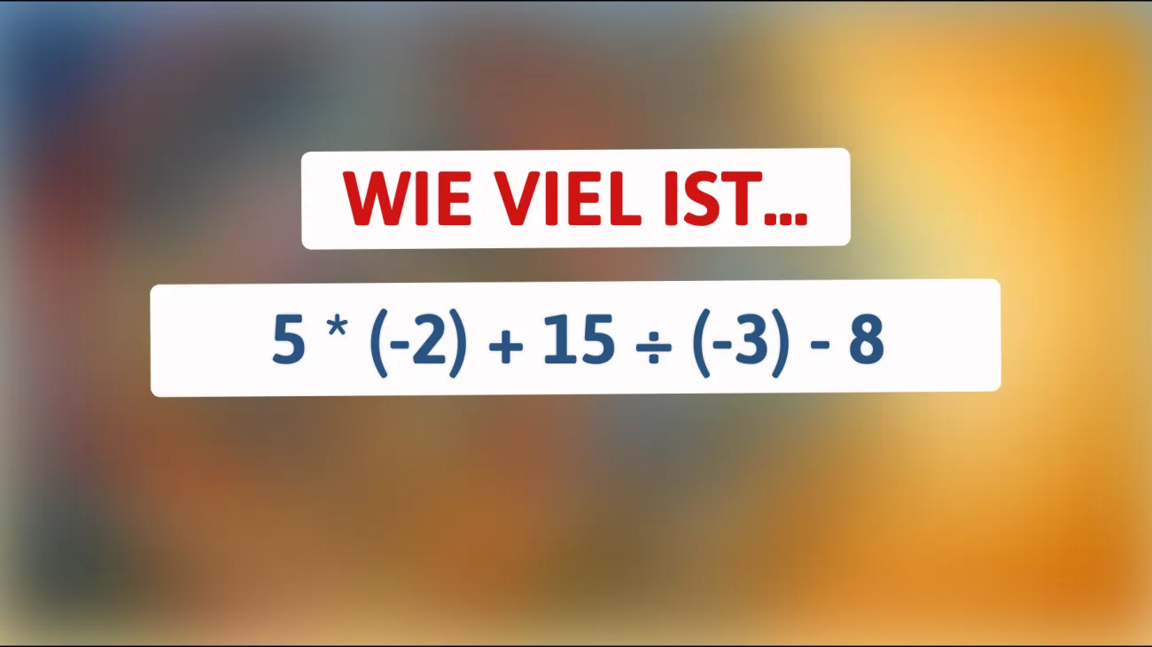 Nur 1 von 100 Menschen kann dieses mathematische Rätsel lösen! Bist du schlau genug, die Antwort zu finden?"