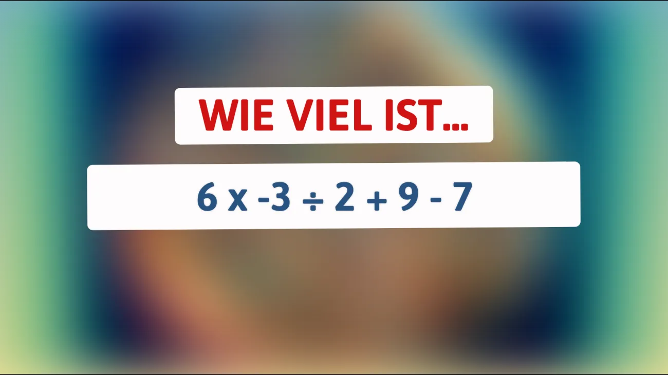 Nur 1% der Menschen lösen dieses Mathe-Rätsel: Kannst du die richtige Antwort finden?"