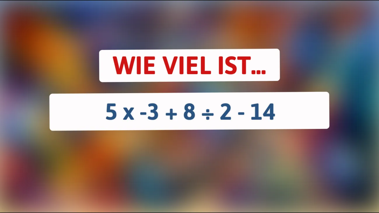 Nur 1% können das lösen: Kannst du das mathematische Rätsel knacken?"