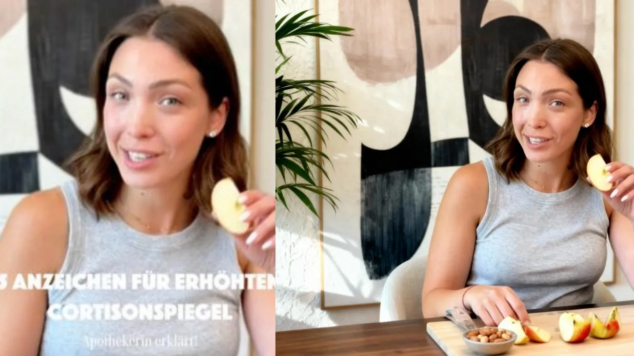 Anzeichen für einen erhöhten Cortisolspiegel 🧠 Wenn dein Stresshormon aus dem Gleichgewicht gerät, kann sich das so äußern: Symptome: 😴 Müdigkeit trotz ausreichend Schlaf: typisches Zeichen für Dysregulation des Cortisolrhythmus. 🍫 Heißhunger auf Süßes: Cortisol beeinflusst Blutzucker und Insulinempfindlichkeit. 😠 Stimmungsschwankungen & Reizbarkeit: Hormonelle und neurochemische Stressreaktion. 💤 Schlafstörungen / Aufwachen in der Nacht: gestörter zirkadianer Rhythmus. 🧠 Konzentrationsschwierigkeiten / Brain Fog: durch Energie- und Neurotransmitter-Ungleichgewicht. 🩸 Bauchfett trotz gesunder Ernährung: Cortisol fördert viszerale Fettablagerung. 💦 Wassereinlagerungen & geschwollenes Gesicht: Hinweis auf hormonelle Dysbalance und Natriumretention. Was du dagegen tun kannst: 1️⃣ Stressmanagement: Atemübungen, Meditation & bewusste Pausen. 2️⃣ Schlaf: 8 h Schlaf, feste Abendroutine, kein Handy, Blaulichtfilter-Brille. 3️⃣ Ernährung: Weniger Zucker, Alkohol & Koffein (Kaffee frühestens 90 Min. nach dem Aufstehen & bis max. 13 Uhr). 4️⃣ Bewegung: Spaziergänge, Pilates oder Yoga – kein Übertraining. 5️⃣ Mikronährstoffe: 🌿 Rhodiola Rosea von Biogena → Code esther10 für 10 % ab 50 € 💧 Magnesium & B-Vitamine (Hydrovitamine) von Natugena → Code 7476 für 10 € Rabatt 🐟 Omega 3 von Norsan → Code esther15 für 15 % Rabatt Hast du Fragen zu Cortisol & Stress? Stell sie mir super gerne in den Kommentaren! 👇🏻 Ich freue mich auf den Austausch! 🫶🏻 #gesundheit #longevity #hormonebalance #stress #cortisol"