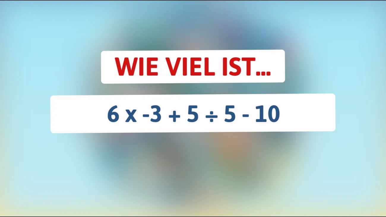 Entlarve deinen inneren Einstein: Schaffst du dieses mathematische Rätsel?"